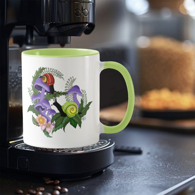 Cuban Snails Purple Mushrooms Mug (Creator Uploaded)