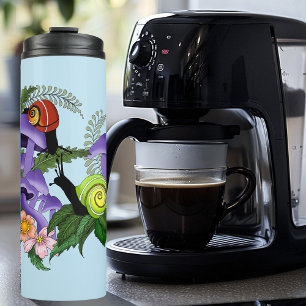 Cuban Snails Purple Mushrooms Thermal Tumbler