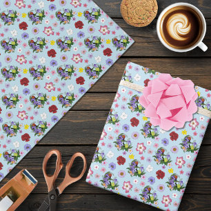 Cuban Snails Purple Mushrooms Wrapping Paper