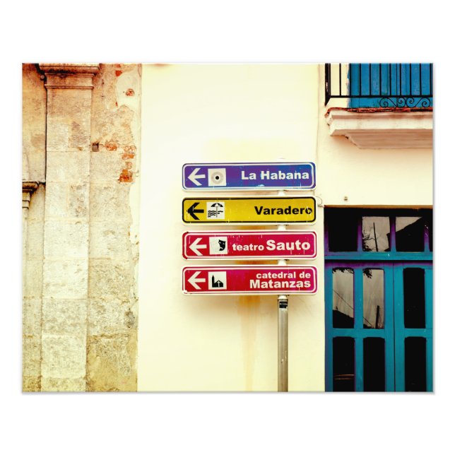Cuban Street Signs | Print (Front)