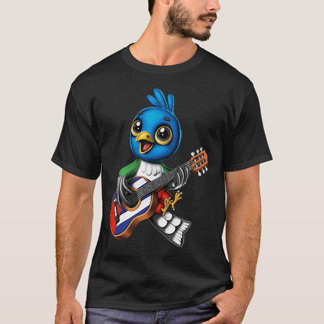Cuban Trogon Bird T-Shirt (Front)