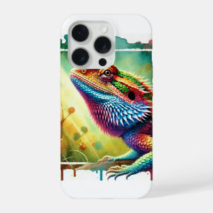 Cuban Western Bearded Anole 080724AREF122 - Waterc iPhone 15 Pro Case