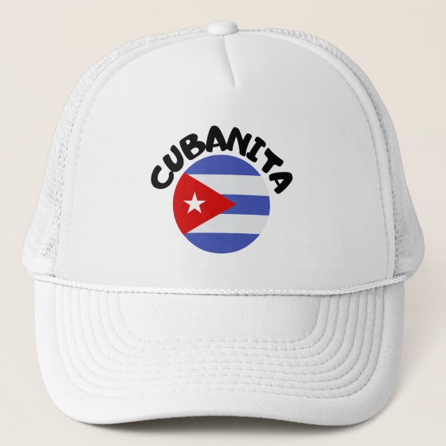 Cubanita Cuban Girl  Trucker Hat (Front)