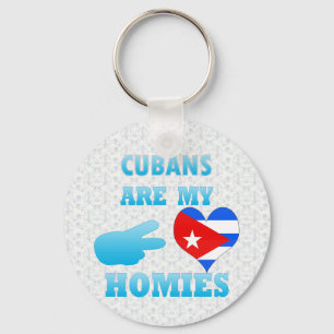 Cubans are my Homies Key Ring