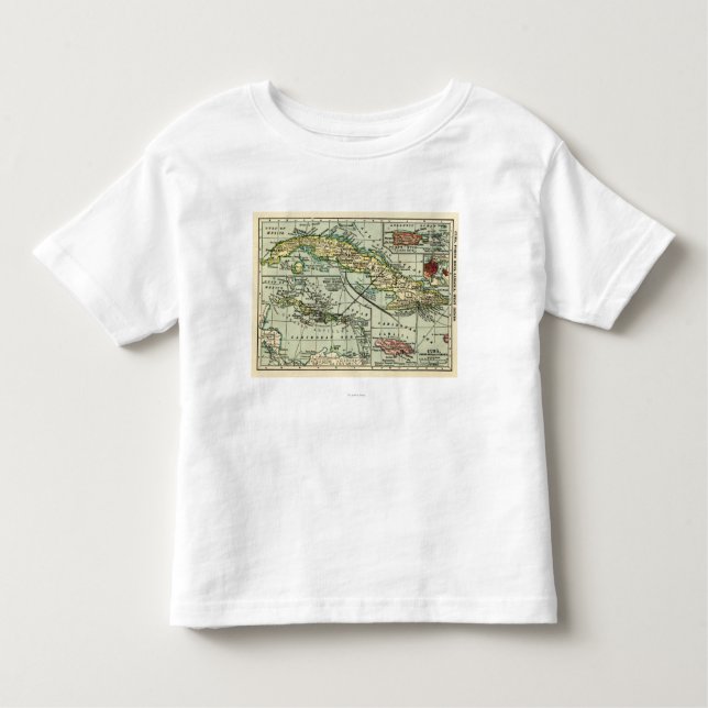 CubaPanoramic MapCuba Toddler T-Shirt (Front)