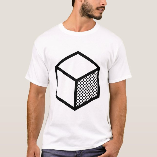 Cube - Black in White T-Shirt (Front)