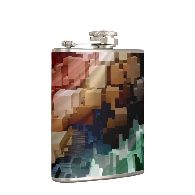 Cube Centric Dark Wind Hip Flask (Right)