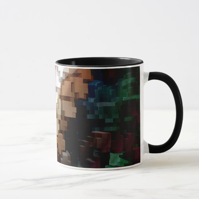 Cube Centric Dark Wind Mug (Right)