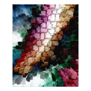 Cube Centric Dark Wind Photo Print