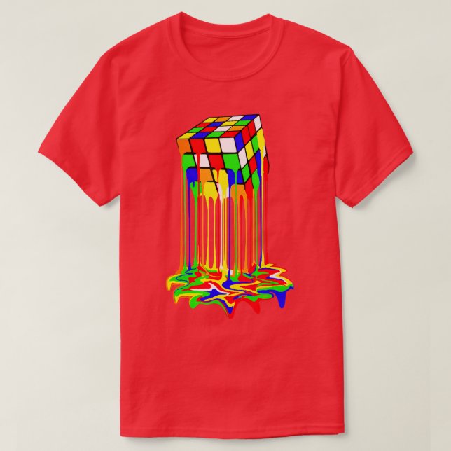 cube colourful awesome graphic T-Shirt (Design Front)