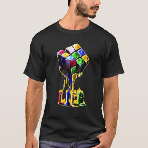 Cube Game Life Hard Bold Cool Present Special Birt T-Shirt