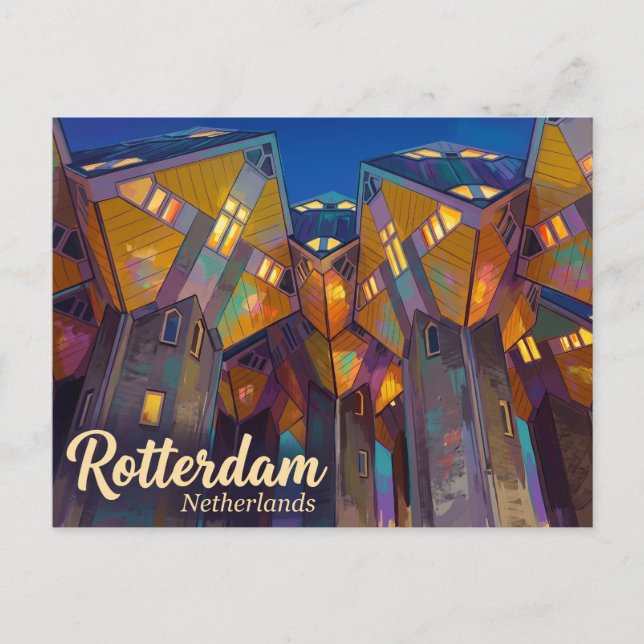 Cube Houses Netherlands Postcard (Front)