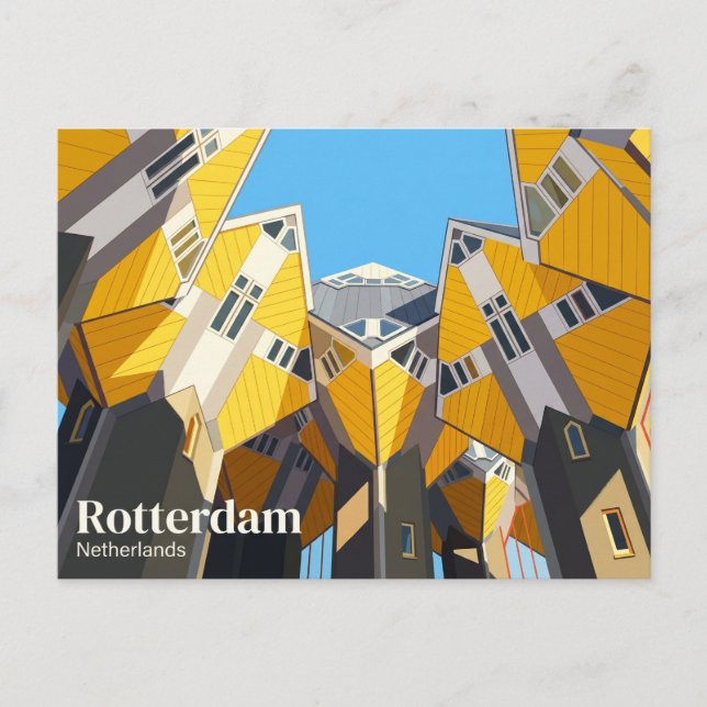 Cube Houses Netherlands Postcard (Front)