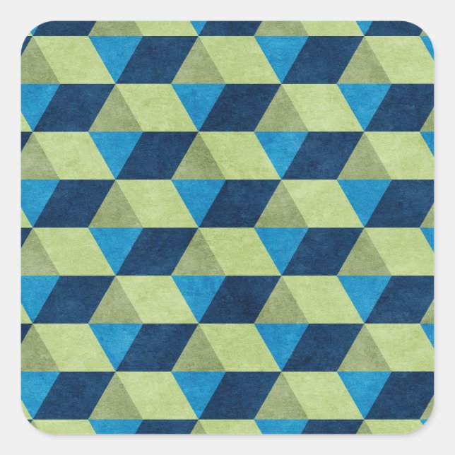 Cube or hexagon square sticker (Front)
