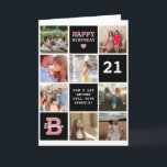 Cube Personalized Text & Photo Grid Birthday Card<br><div class="desc">Have some fun and design your own birthday card using this modern 'Happy Birthday' cube square template with a combination of custom pictures and text. Simply add your own photos and customize the text to make this card unique and personal. Colors and font can be changed by using the customize...</div>