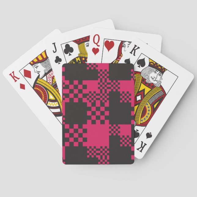 cube square block shape creative playing cards (Back)