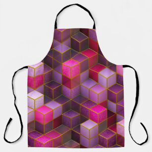 Cube surface texture background apron