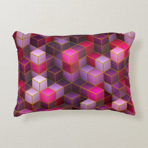 Cube surface texture background decorative cushion