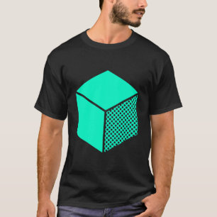 Cube - Turquoise on Dark T-Shirt