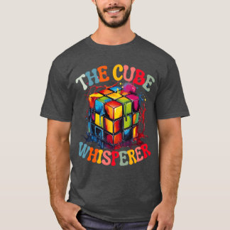 Cube Whisperer 90s 80s Cube Competition Math vinta T-Shirt