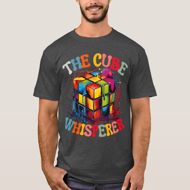 Cube Whisperer 90s 80s Cube Competition Math vinta T-Shirt (Front)