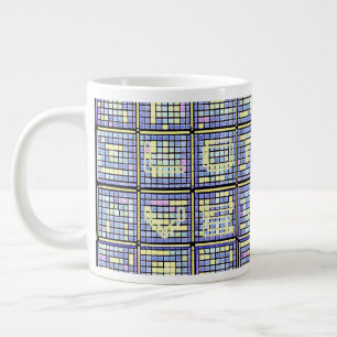 CUBES AND MORE CUBES LARGE COFFEE MUG