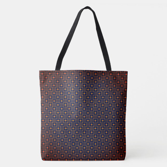 Cubes, Cubical And Cubics Pointed Chinese Pattern Tote Bag (Front)