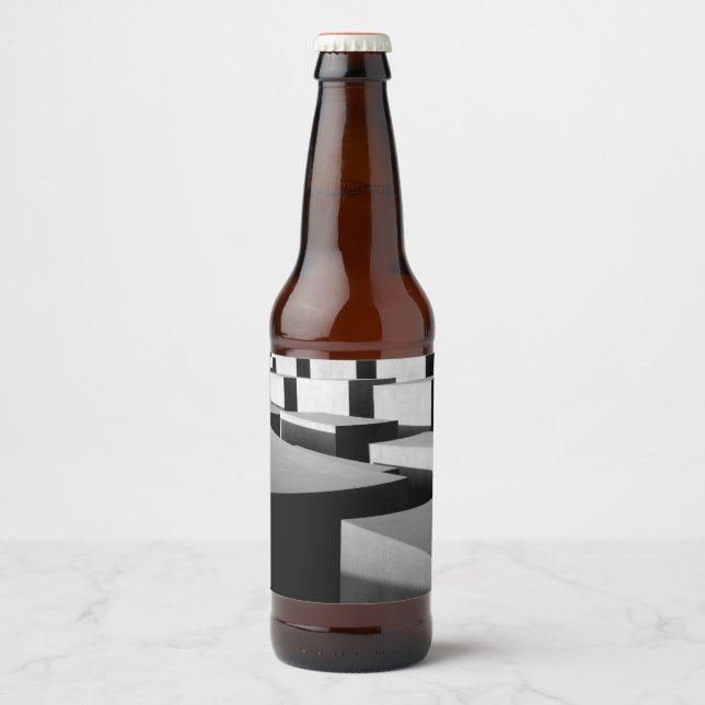 Cubes in Berlin Beer Bottle Label (Front)