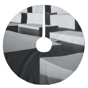 Cubes in Berlin Brushed Polyester Tree Skirt