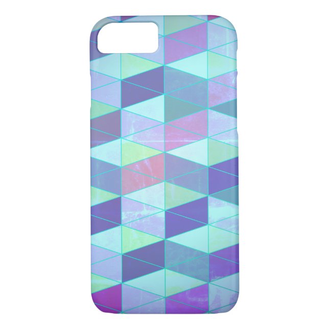 Cubes Into Triangles Geometric Pattern Case-Mate iPhone Case (Back)