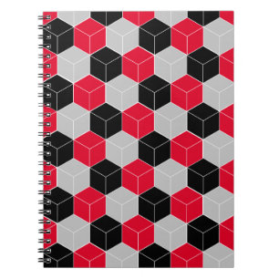 Cubic 3d pattern notebook