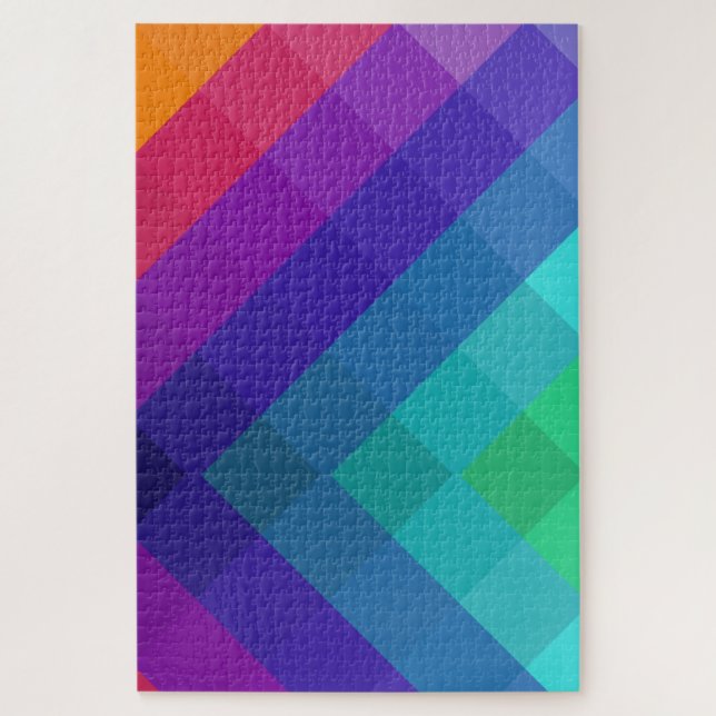 Cubical Colours Jigsaw Puzzle (Vertical)
