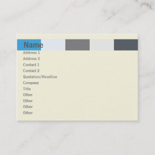 Cubicle - Chubby Business Card