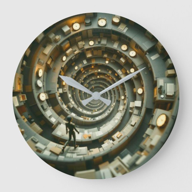 Cubicle Descent of Deadlines Wall Clock (Front)
