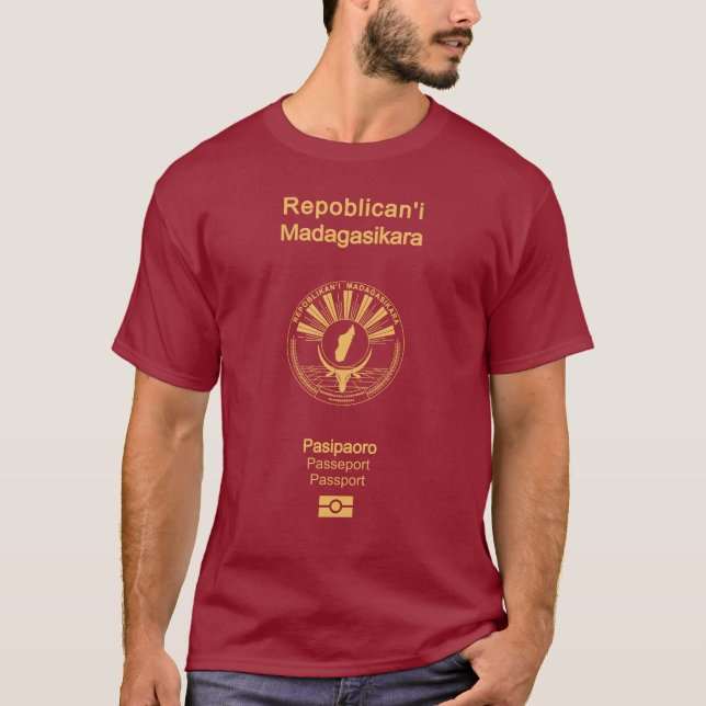Cubierta del pasaporte de Madagascar T-Shirt (Front)