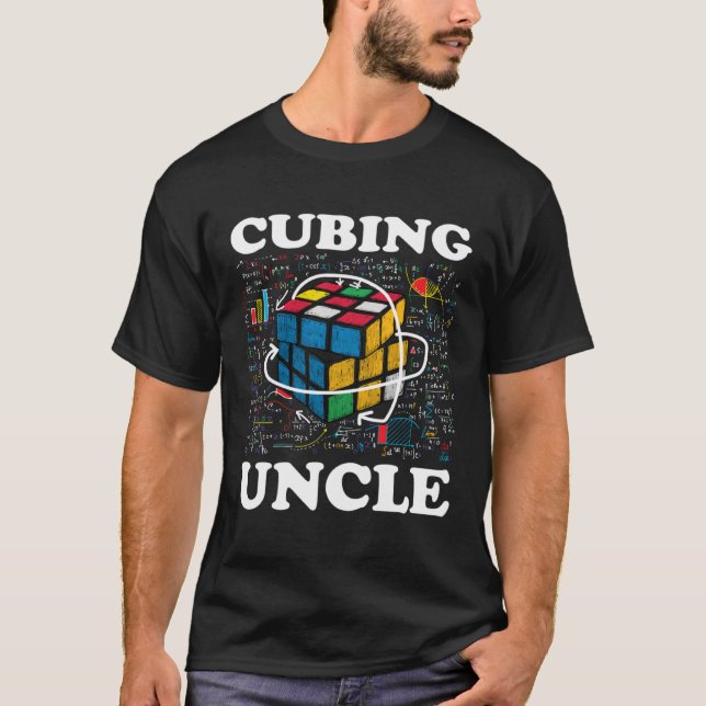 Cubing Uncle Speed Cubing Math T-Shirt (Front)
