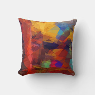 Cubism Abstract Art   Modern Geometric Pattern 2 Cushion
