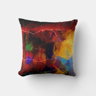 Cubism Abstract Art Retro Geometric Pattern 5 Cushion