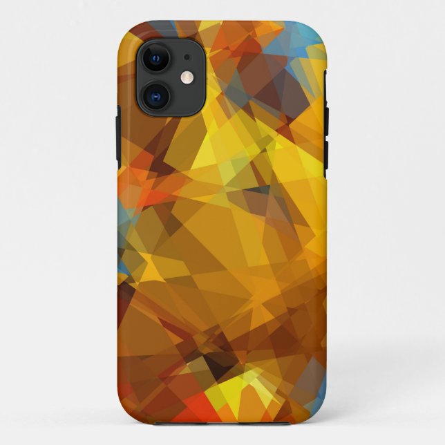 Cubism Abstract Art | Retro Geometric Pattern Case-Mate iPhone Case (Back)