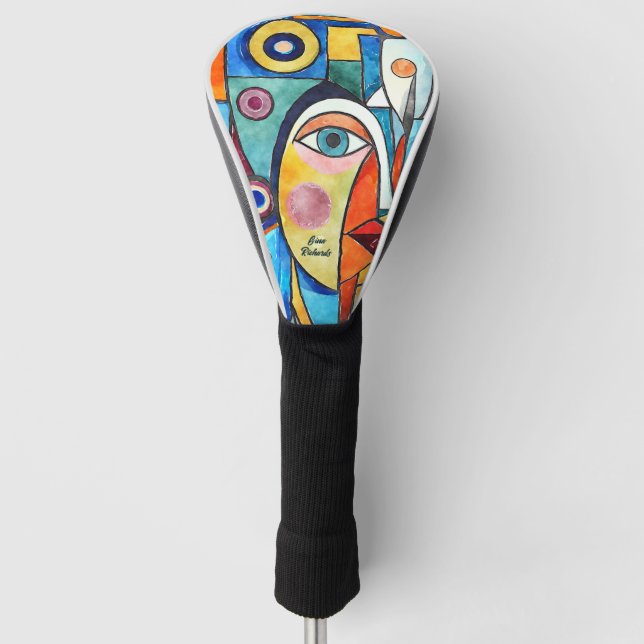 Cubism Design Golf Head Cover (Front)