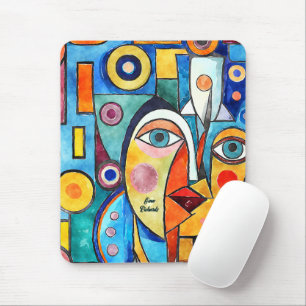 Cubism Design Mouse Pad