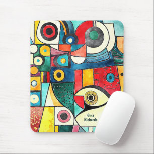 Cubism Design Mouse Pad