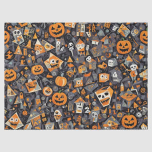 Cubism Halloween Tissue Paper