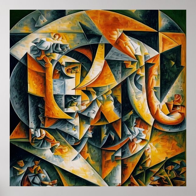 cubism landscape 2 poster (Front)