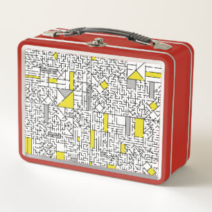 Cubism Maze Metal Lunch Box