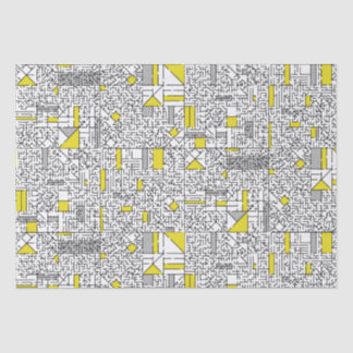 Cubism Maze Tissue Paper