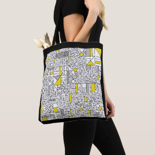 Cubism Maze Tote Bag