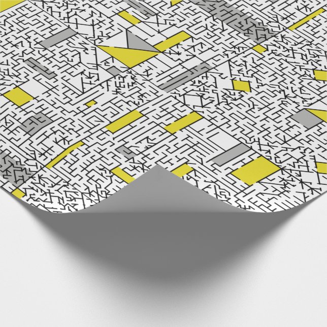 Cubism Maze Wrapping Paper (Corner)