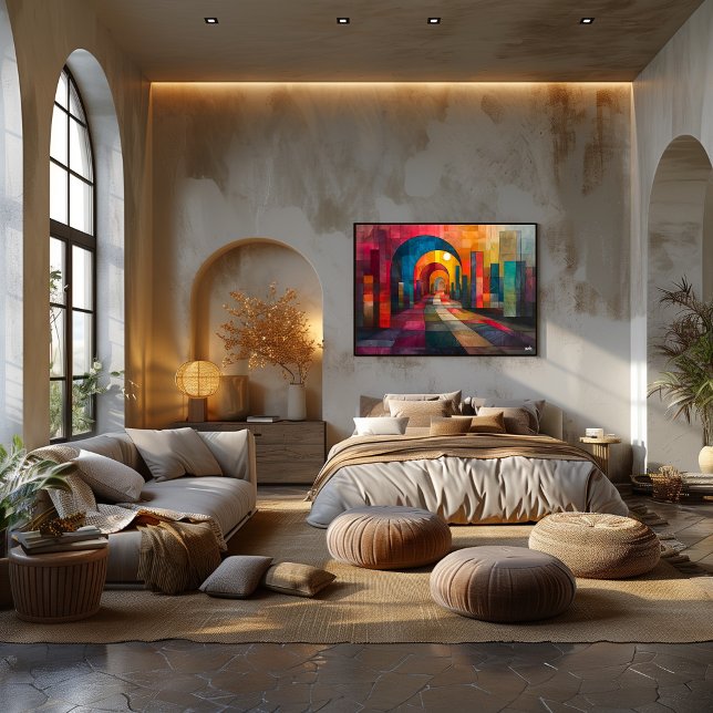 Cubism: Passage of Arcs and Colors Poster (Creator Uploaded)