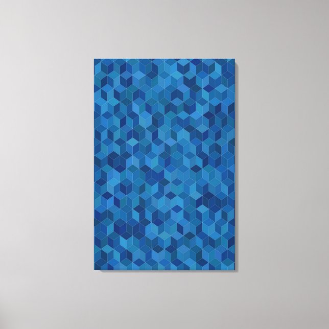 Cubism Pattern Abstract Canvas Art (Front)